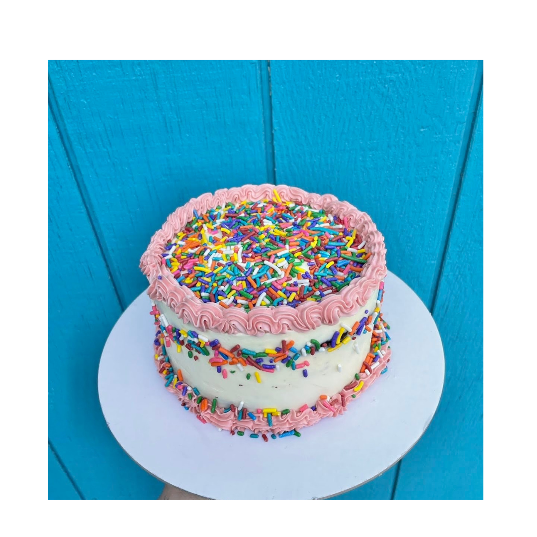 “Everything’s Coming Up Sprinkles” Cake